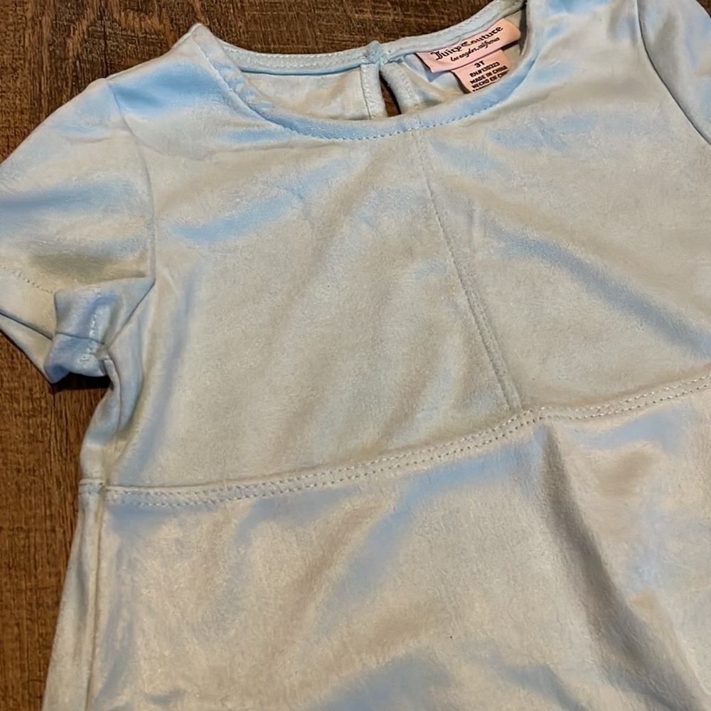Juicy Couture Girl’s Dress Shirt Suede Like Texture Size 3T - Picture 2 of 8